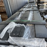 Ca. 36x Douglas wisselsponning zwart gecoat, 18x190mm, lengte 600cm